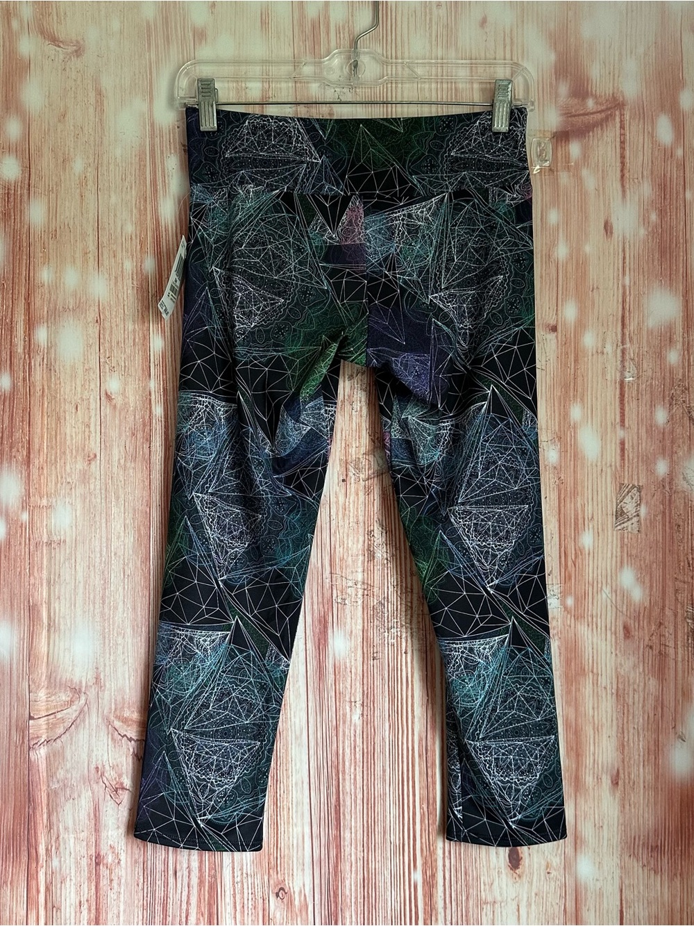 Onzie Black Mathematics Multicolor Print Low Rise Capri Active Leggings Size S/M - Picture 8 of 13